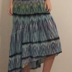 Tracy Evans Maxi Skirt Blue/Green